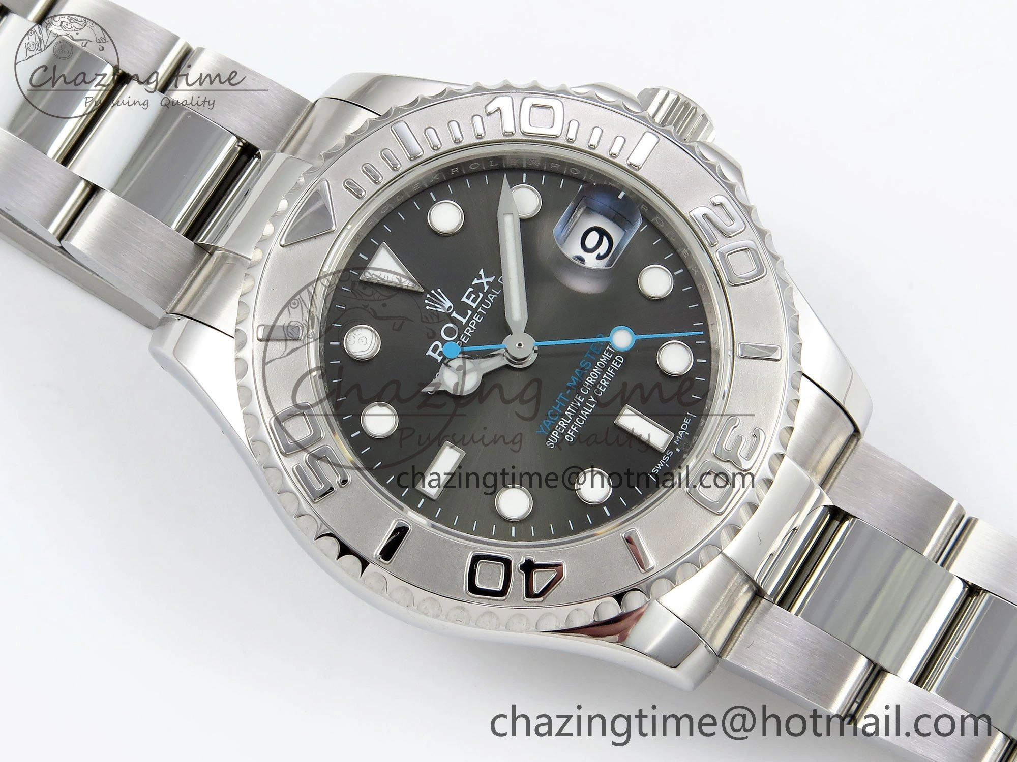 Yacht-Master 37mm 268622 ARF 1:1 Best Edition Gray Dial 904L SS Case and Bracelet A2824