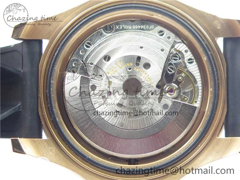 Yacht-Master 40 116695SATS Bp Maker Best Edition Black Dial on Rubber Strap SA3135