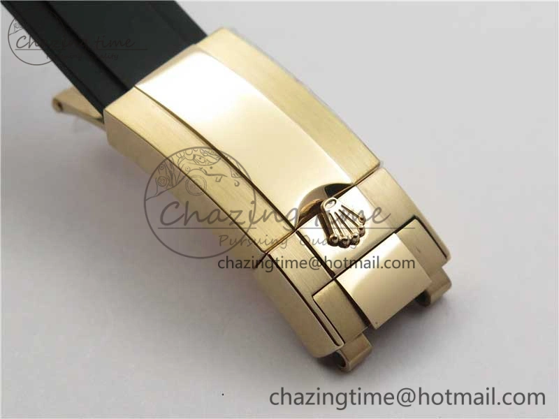 Yacht-Master 40 116695SATS Bp Maker Best Edition Black Dial on Rubber Strap SA3135