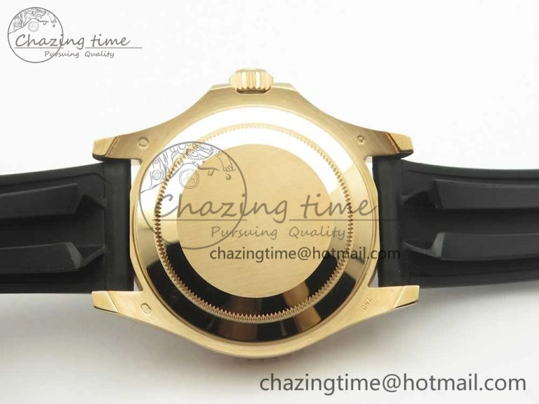 Yacht-Master 40 116695SATS Noob 1:1 Best Edition 904L Case On Black Rubber Strap (Free Extra Strap)
