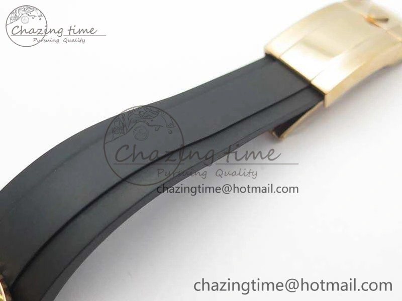 Yacht-Master 40mm 116695SATS BP Maker Best Edition Crystal Bezel On Black Rubber Strap Swiss ETA2824