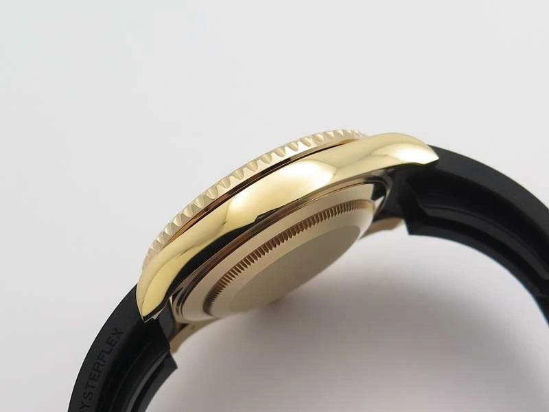 Yacht-Master 40mm 116695SATS Noob 1:1 Best Edition On Black Rubber Strap A2836 (Free Extra Strap)