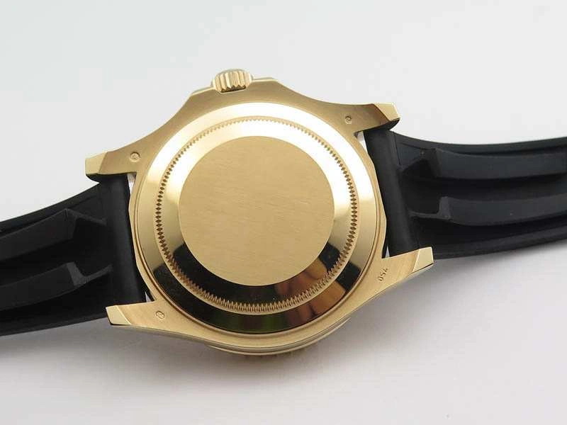Yacht-Master 40mm 116695SATS Noob 1:1 Best Edition On Black Rubber Strap A2836 (Free Extra Strap)
