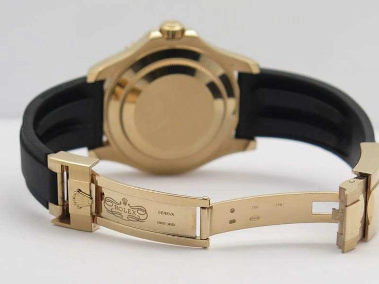 Yacht-Master 40mm 116695SATS Noob 1:1 Best Edition On Black Rubber Strap A2836 (Free Extra Strap)