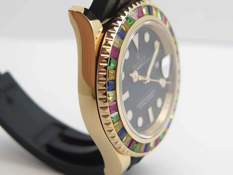 Yacht-Master 40mm 116695SATS Noob 1:1 Best Edition On Black Rubber Strap A2836 (Free Extra Strap)