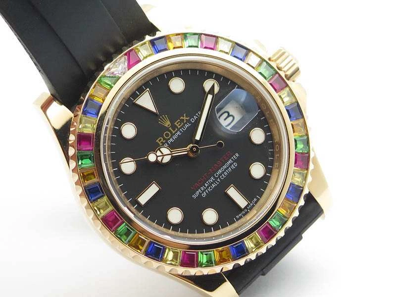 Yacht-Master 40mm 116695SATS Noob 1:1 Best Edition On Black Rubber Strap A2836 (Free Extra Strap)