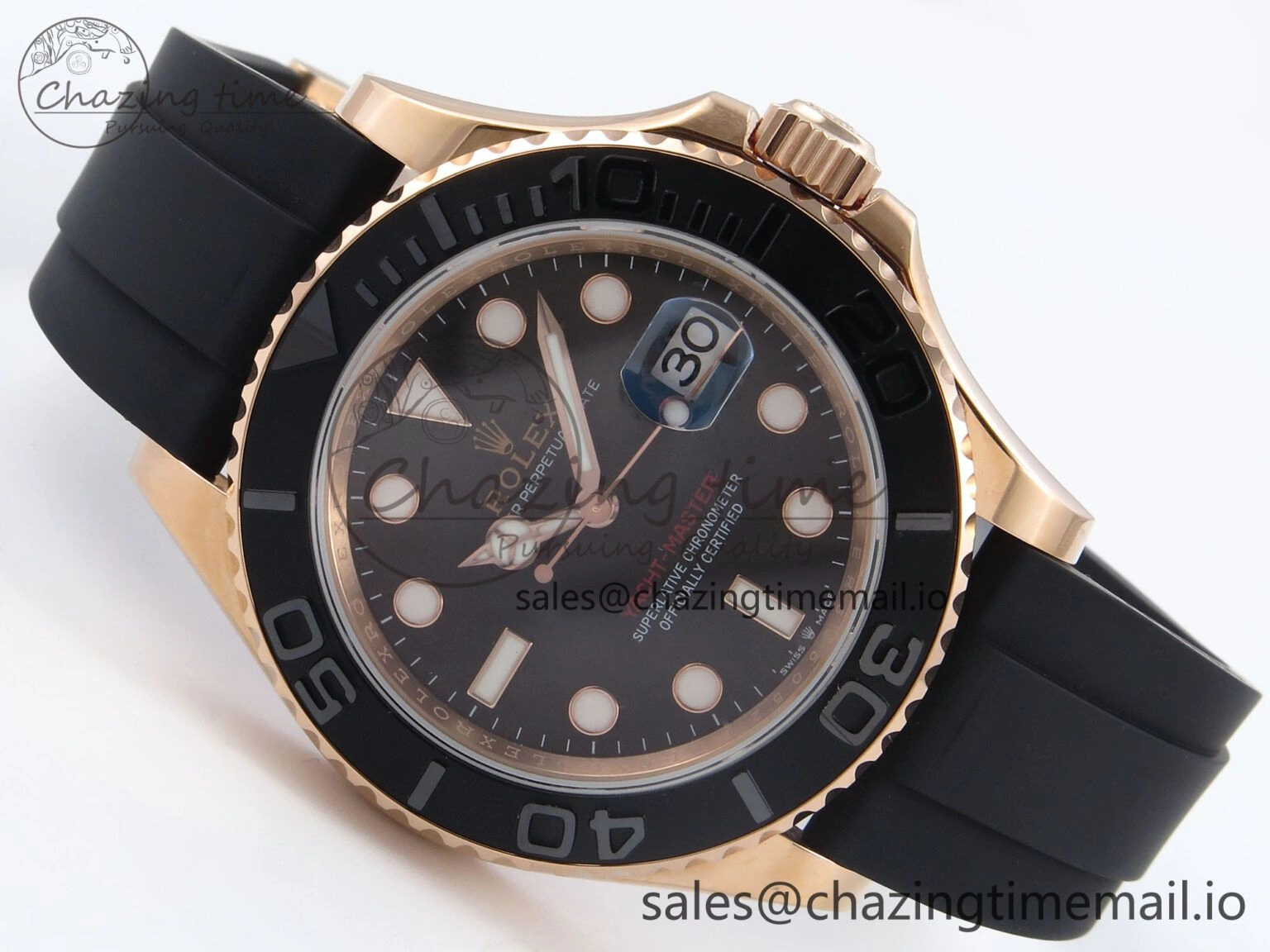 Yacht-Master 40mm 126655 EWEF Best Edition Black Dial on Oysterflex Strap A3235