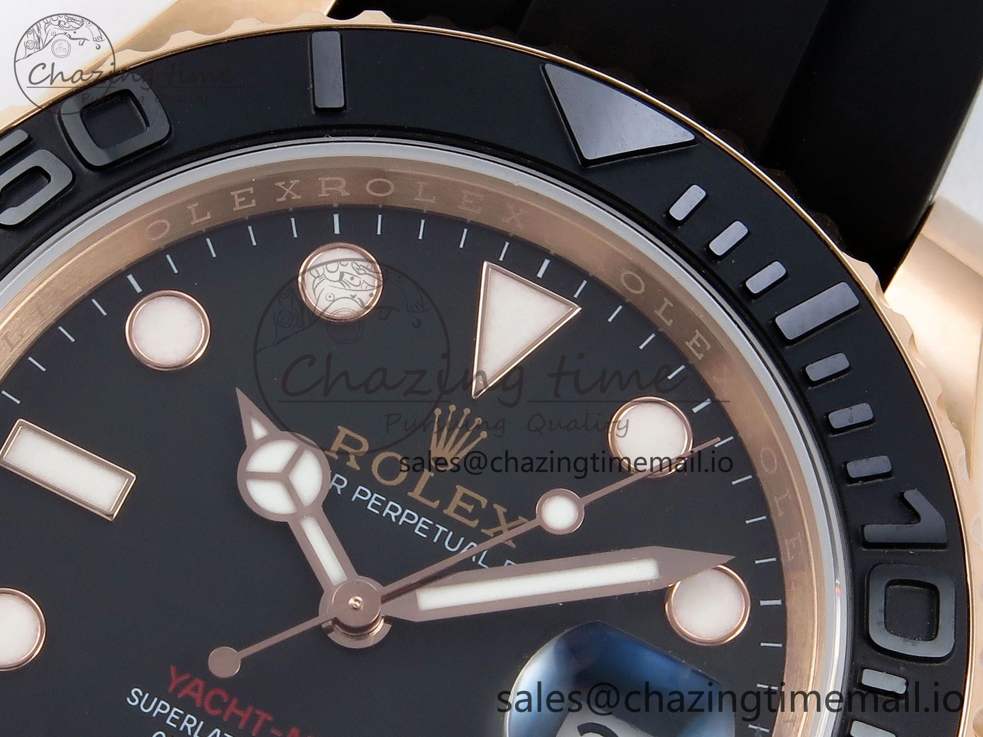 Yacht-Master 40mm 126655 EWEF Best Edition Black Dial on Oysterflex Strap A3235