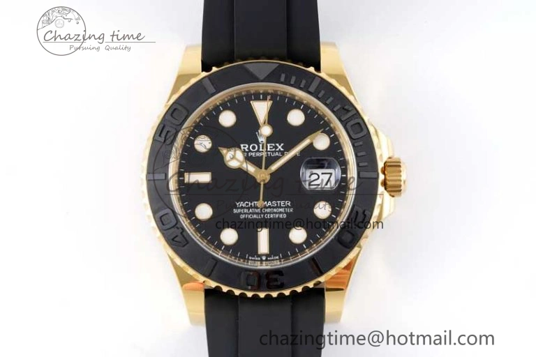Yacht-Master 42mm 226658 CLEAN 1:1 Best Edition Black Ceramic Bezel on Oysterflex Strap VR3235