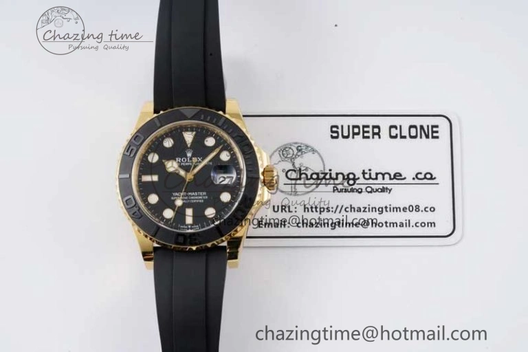 Yacht-Master 42mm 226658 CLEAN 1:1 Best Edition Black Ceramic Bezel on Oysterflex Strap VR3235