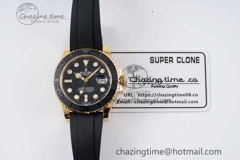 Yacht-Master 42mm 226658 CLEAN 1:1 Best Edition Black Ceramic Bezel on Oysterflex Strap VR3235
