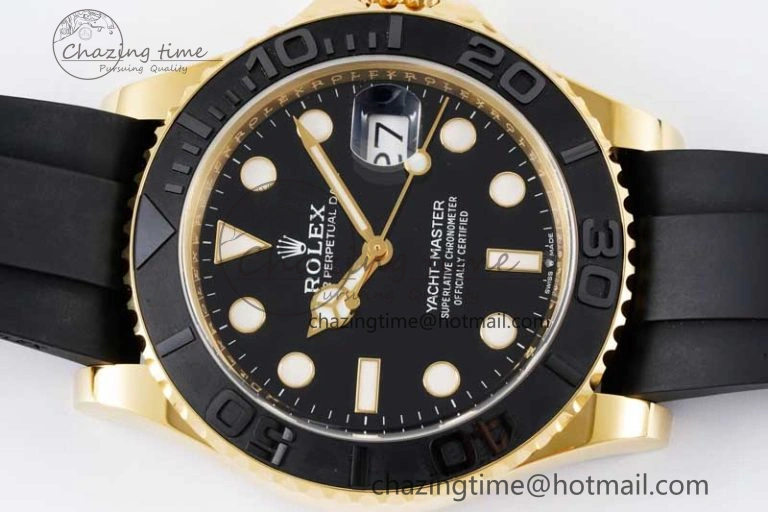 Yacht-Master 42mm 226658 CLEAN 1:1 Best Edition Black Ceramic Bezel on Oysterflex Strap VR3235