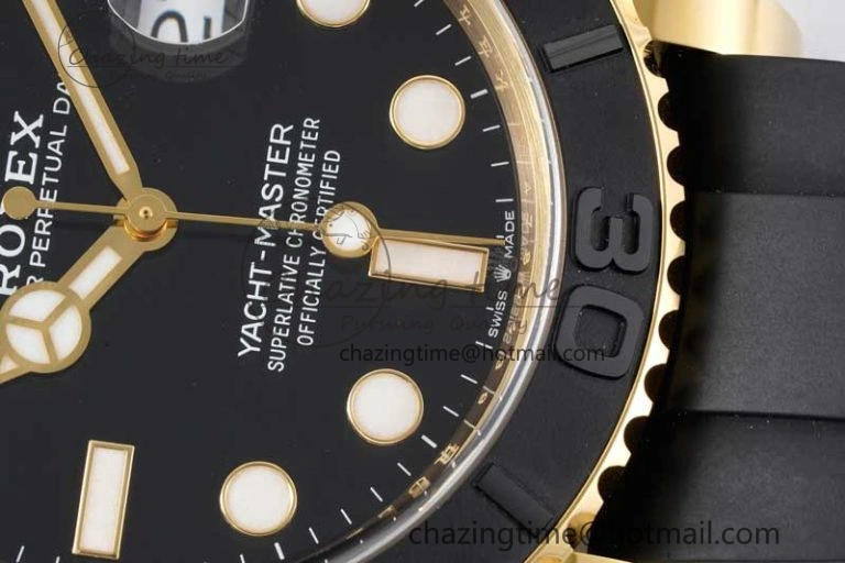 Yacht-Master 42mm 226658 CLEAN 1:1 Best Edition Black Ceramic Bezel on Oysterflex Strap VR3235
