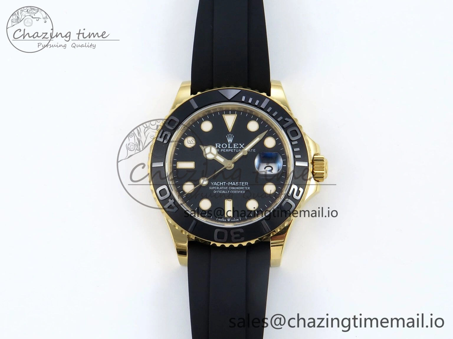Yacht-Master 42mm 226658 EWEF Best Edition Black Dial on Oysterflex Strap A3235