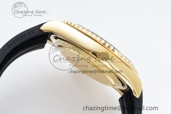 Yacht-Master 42mm 226658 VSF 1:1 Best Edition 3D Black Ceramic Bezel on Black Rubber Strap VS3235