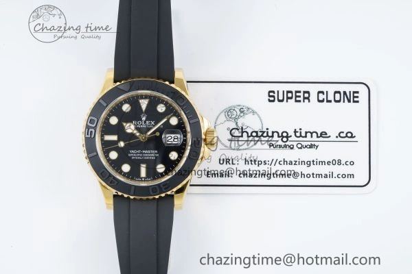 Yacht-Master 42mm 226658 VSF 1:1 Best Edition 3D Black Ceramic Bezel on Black Rubber Strap VS3235