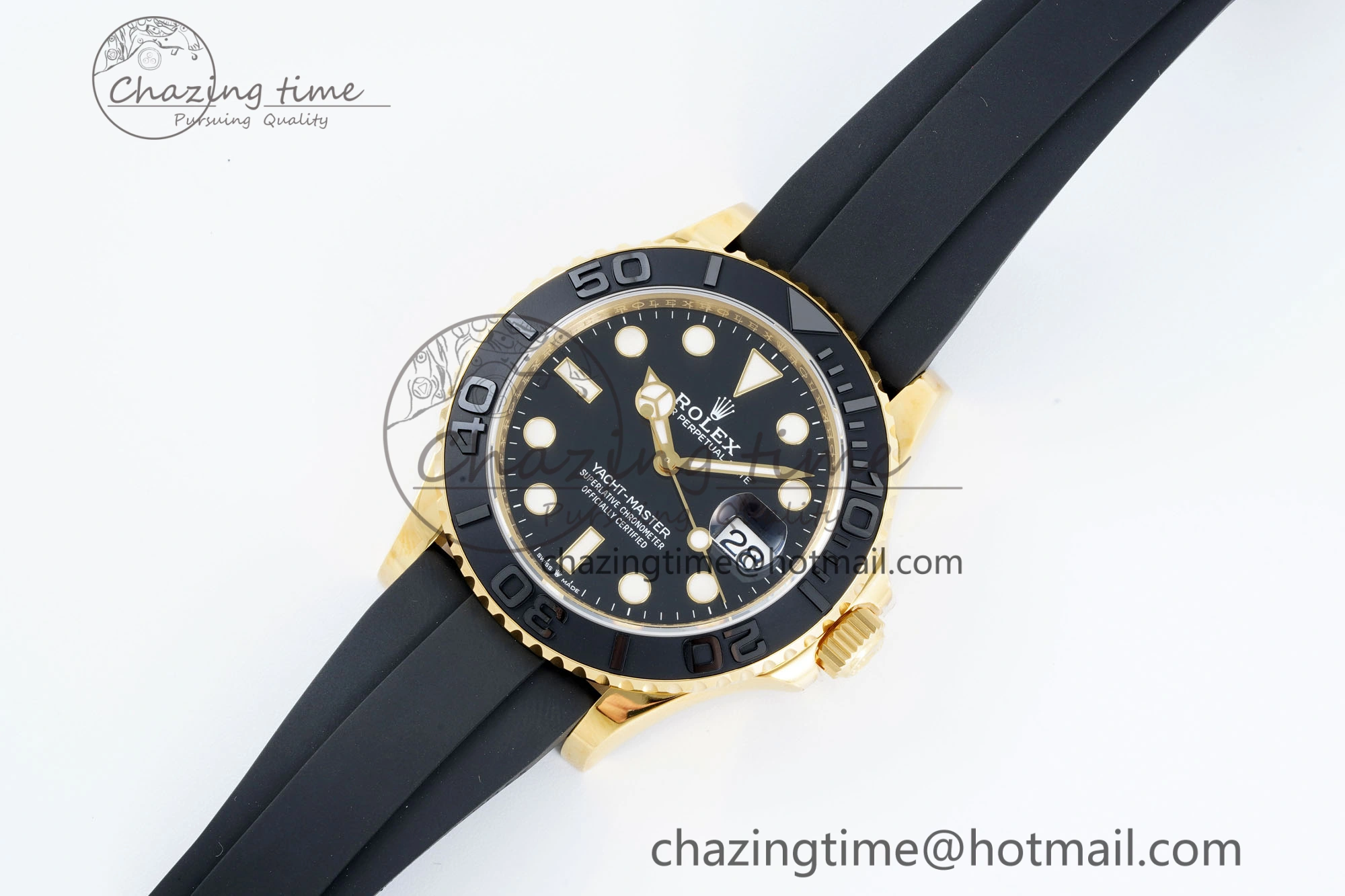 Yacht-Master 42mm 226658 VSF 1:1 Best Edition 3D Black Ceramic Bezel on Black Rubber Strap VS3235