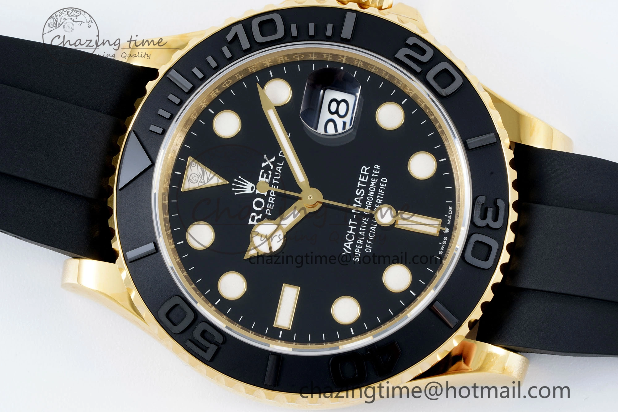 Yacht-Master 42mm 226658 VSF 1:1 Best Edition 3D Black Ceramic Bezel on Black Rubber Strap VS3235