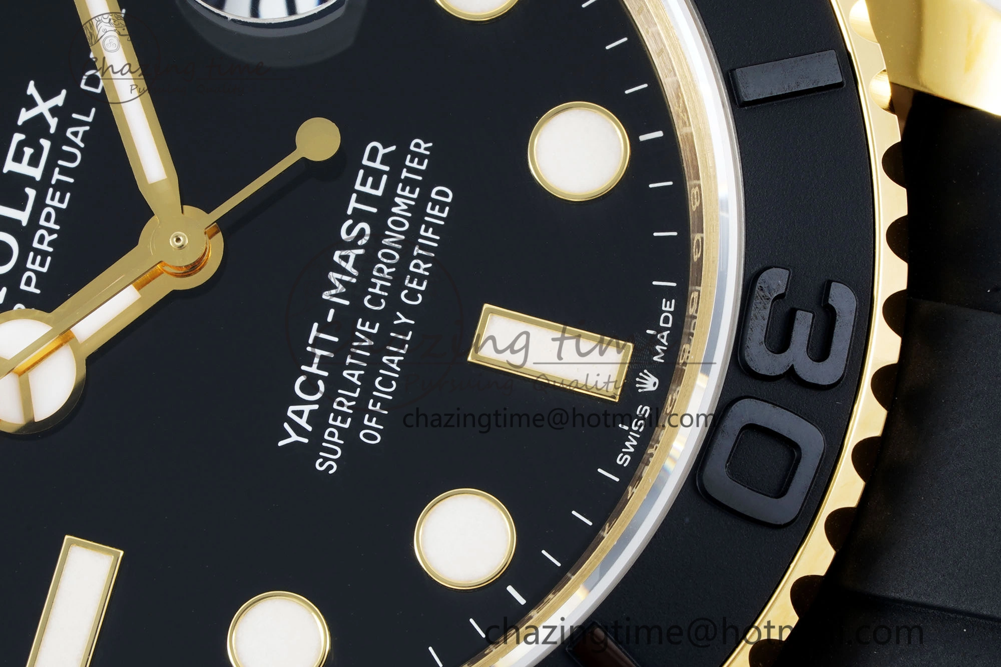 Yacht-Master 42mm 226658 VSF 1:1 Best Edition 3D Black Ceramic Bezel on Black Rubber Strap VS3235
