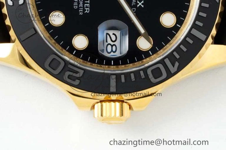 Yacht-Master 42mm 226658 YG 3EF 1:1 Best Edition 3D Black Ceramic Bezel on Oysterflex Strap VR3235