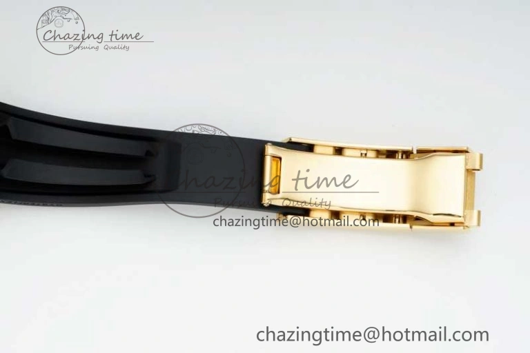 Yacht-Master 42mm 226658 YG 3EF 1:1 Best Edition 3D Black Ceramic Bezel on Oysterflex Strap VR3235