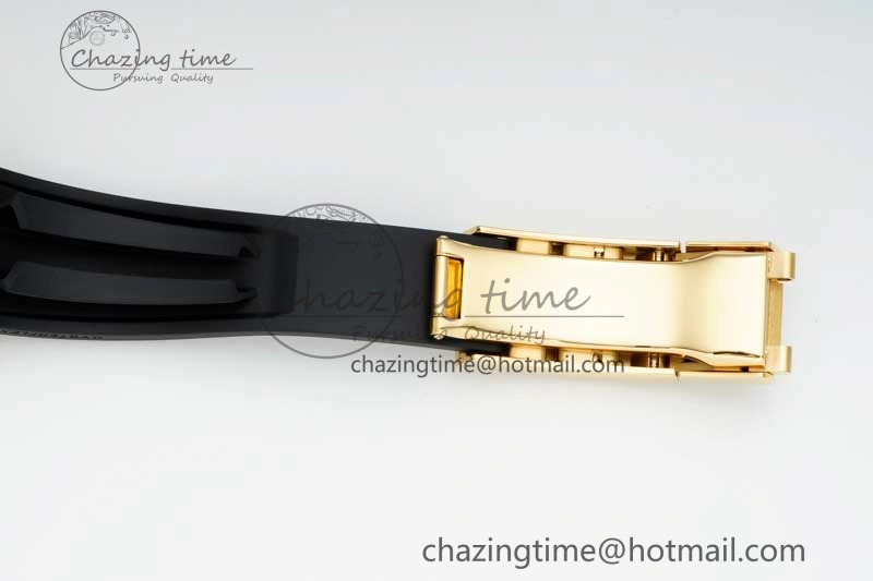 Yacht-Master 42mm 226658 YG 3EF 1:1 Best Edition 3D Black Ceramic Bezel on Oysterflex Strap VR3235