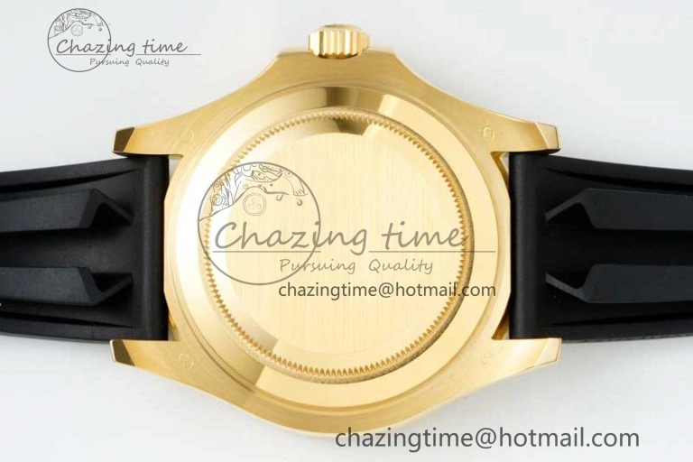 Yacht-Master 42mm 226658 YG 3EF 1:1 Best Edition 3D Black Ceramic Bezel on Oysterflex Strap VR3235