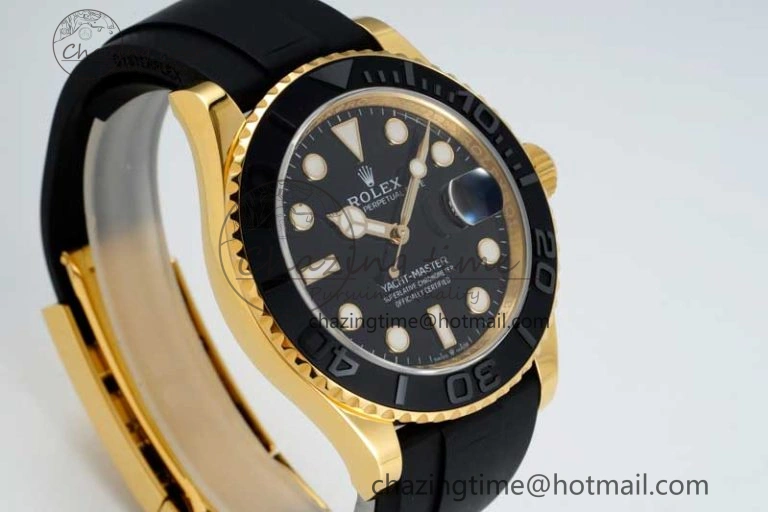 Yacht-Master 42mm 226658 YG 3EF 1:1 Best Edition 3D Black Ceramic Bezel on Oysterflex Strap VR3235