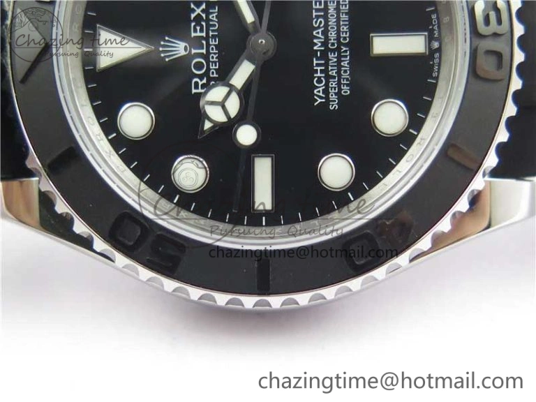 Yacht-Master 42mm 226659 Bp Maker 1:1 Best Edition 3D Black Ceramic Bezel on Black Rubber Strap SA3235