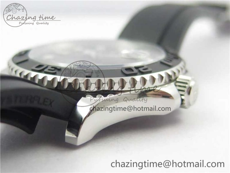 Yacht-Master 42mm 226659 Bp Maker 1:1 Best Edition 3D Black Ceramic Bezel on Black Rubber Strap SA3235