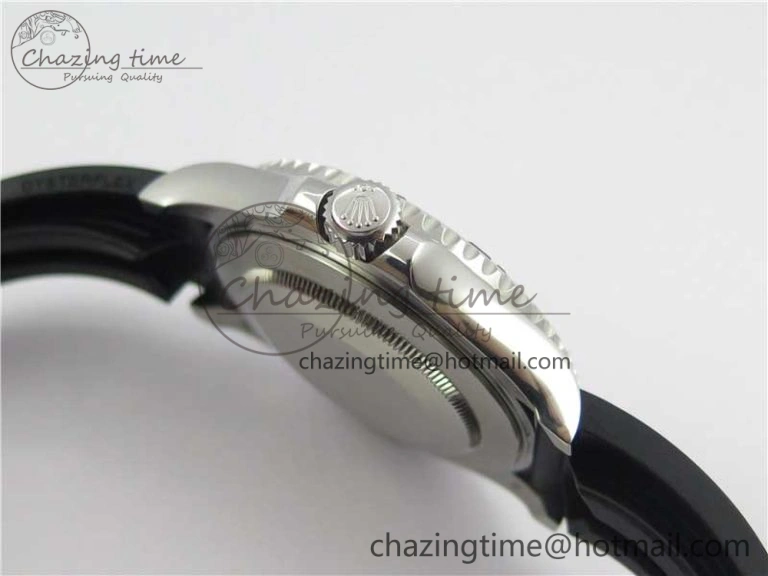 Yacht-Master 42mm 226659 Bp Maker 1:1 Best Edition 3D Black Ceramic Bezel on Black Rubber Strap SA3235
