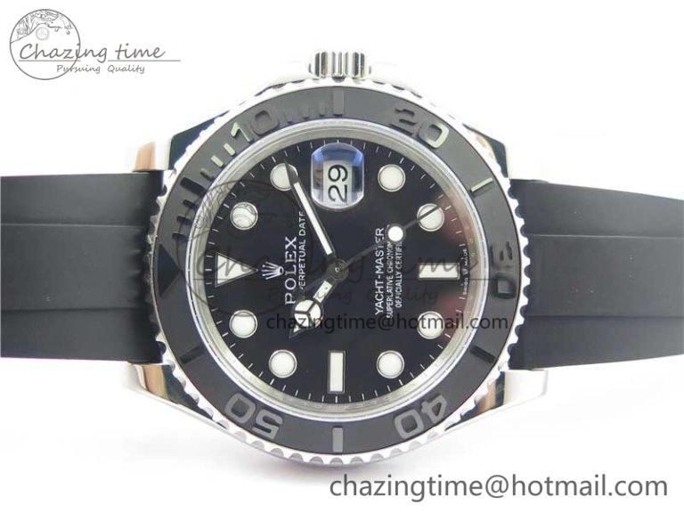 Yacht-Master 42mm 226659 Bp Maker 1:1 Best Edition 3D Black Ceramic Bezel on Black Rubber Strap SA3235