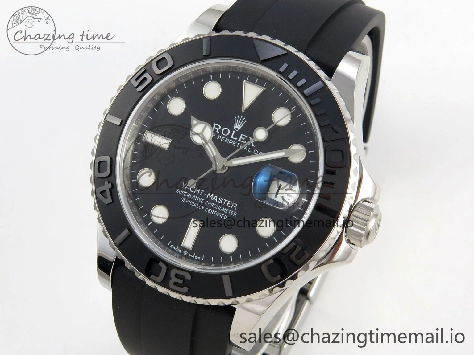 Yacht-Master 42mm 226659 RSF Best Edition Black Dial on Oysterflex Strap A3235