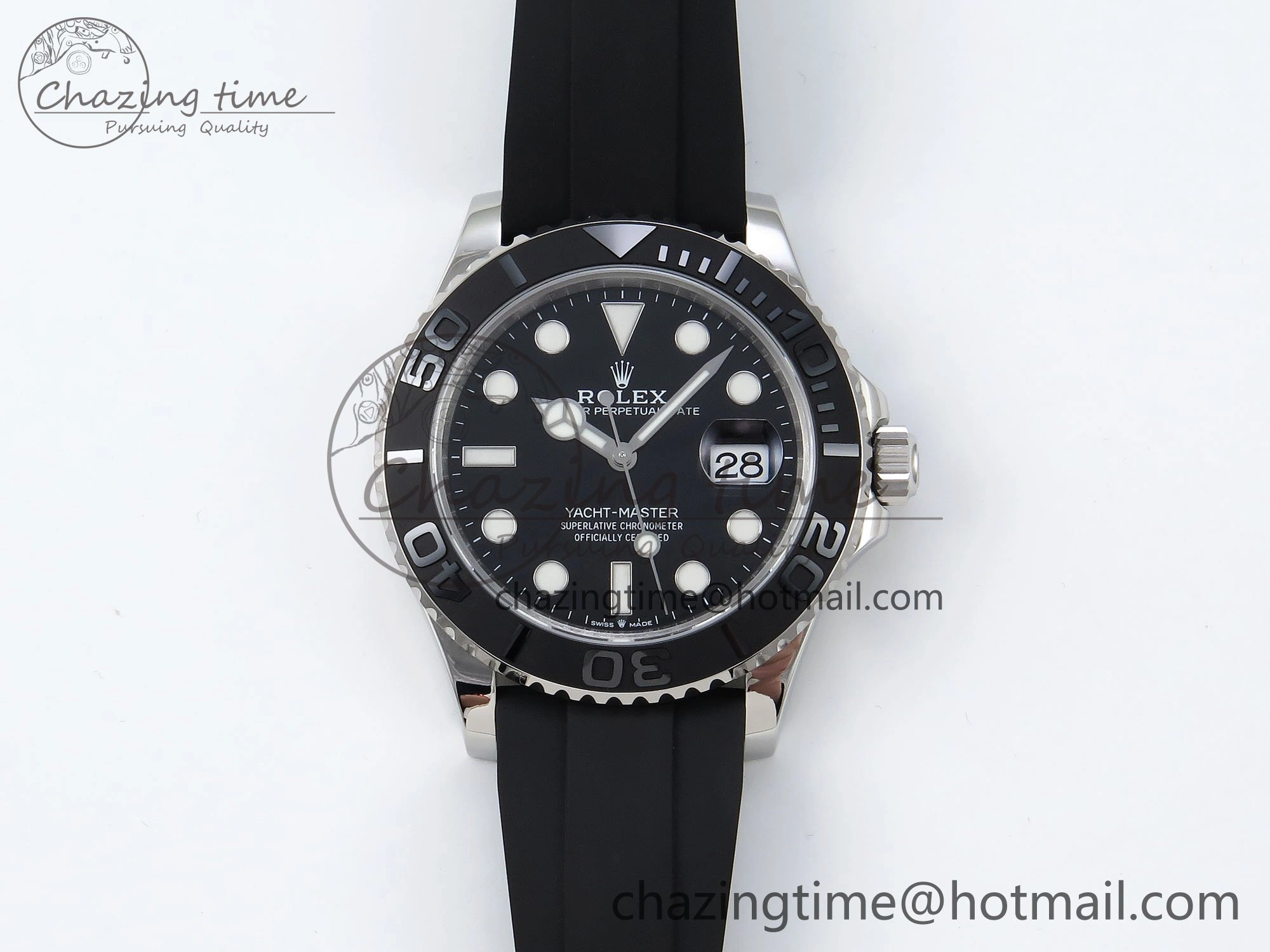 Yacht-Master 42mm 226659 TEDF 1:1 Best Edition 3D Black Ceramic Bezel on Oysterflex Strap VS3235 (Gain Weight)