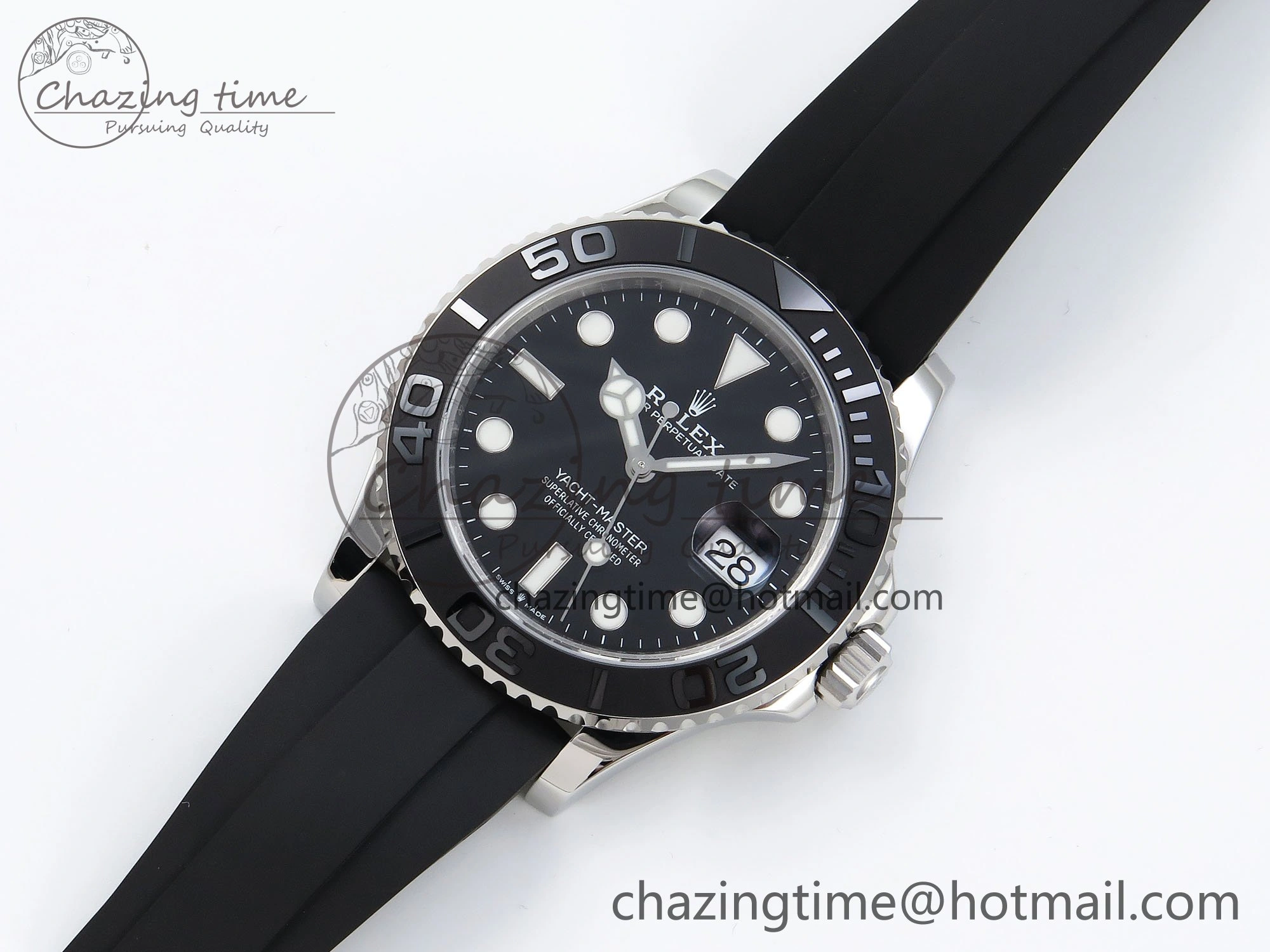 Yacht-Master 42mm 226659 TEDF 1:1 Best Edition 3D Black Ceramic Bezel on Oysterflex Strap VS3235 (Gain Weight)