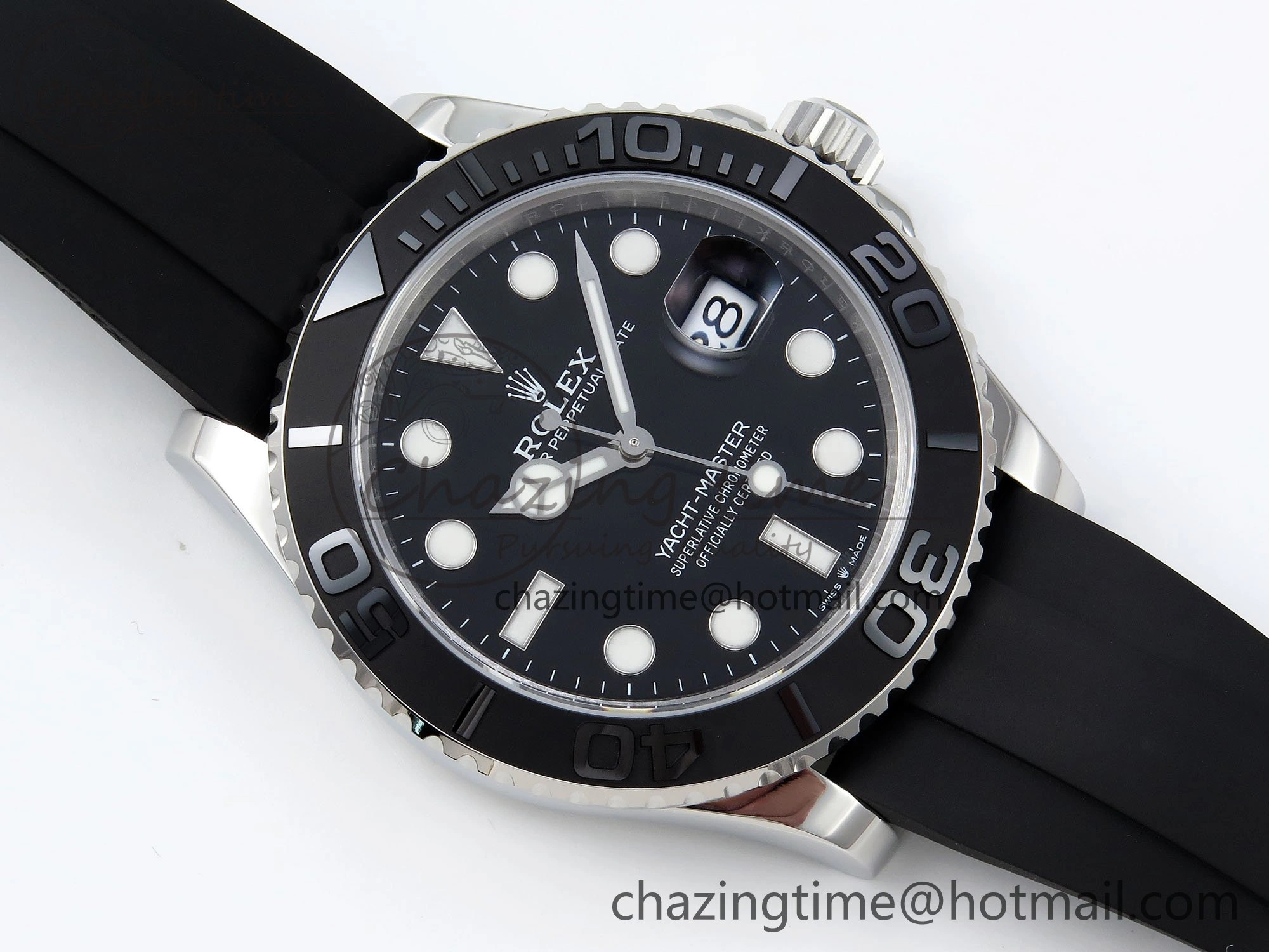 Yacht-Master 42mm 226659 TEDF 1:1 Best Edition 3D Black Ceramic Bezel on Oysterflex Strap VS3235 (Gain Weight)