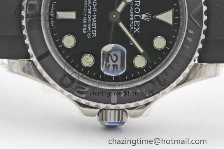 Yacht-Master 42mm 226659 TWA 1:1 Best Edition 3D Black Ceramic Bezel on Oysterflex Strap VR3235