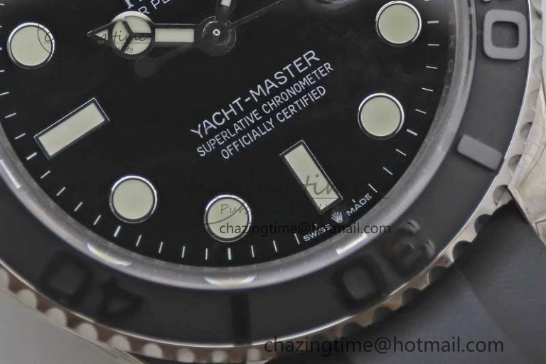 Yacht-Master 42mm 226659 TWA 1:1 Best Edition 3D Black Ceramic Bezel on Oysterflex Strap VR3235