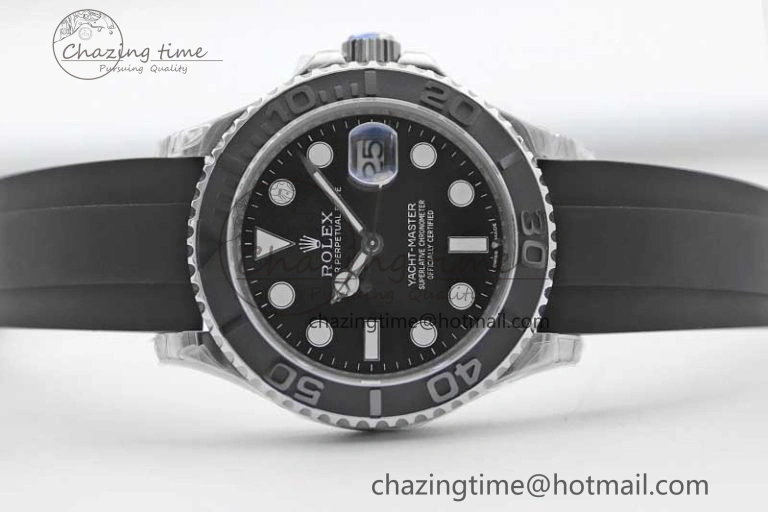 Yacht-Master 42mm 226659 TWA 1:1 Best Edition 3D Black Ceramic Bezel on Oysterflex Strap VR3235