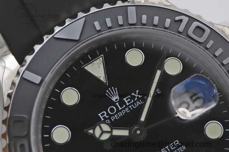 Yacht-Master 42mm 226659 TWA 1:1 Best Edition 3D Black Ceramic Bezel on Oysterflex Strap VR3235