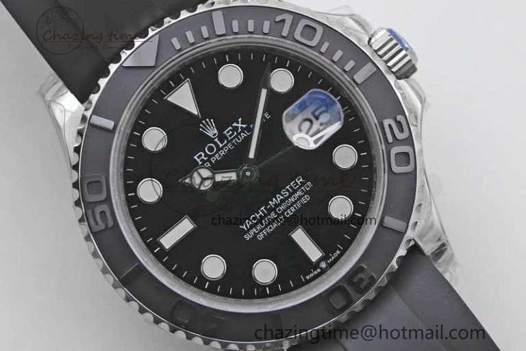 Yacht-Master 42mm 226659 TWA 1:1 Best Edition 3D Black Ceramic Bezel on Oysterflex Strap VR3235
