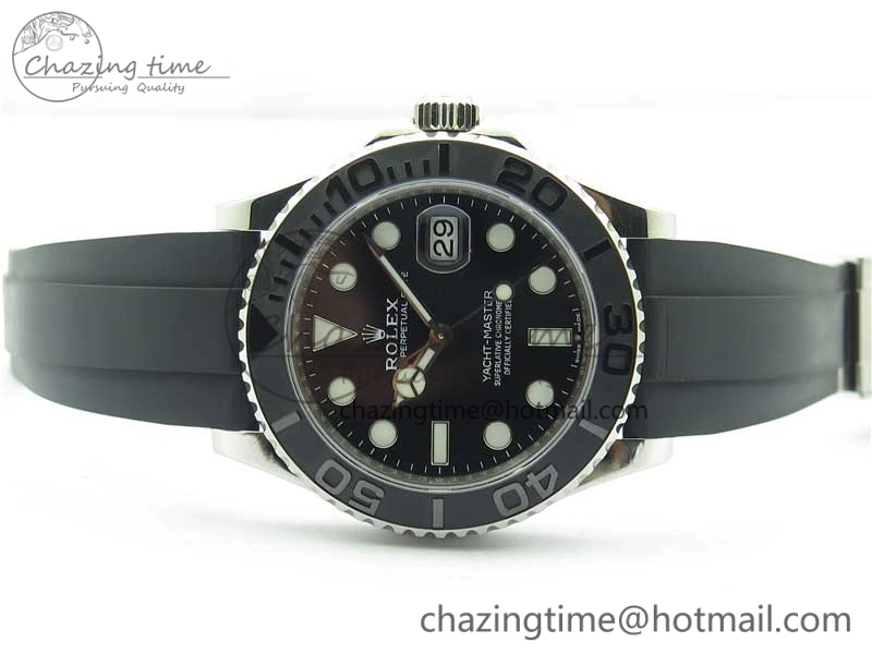 Yacht-Master 42mm 226659 VSF 1:1 Best Edition 3D Black Ceramic Bezel on Black Rubber Strap VS3235