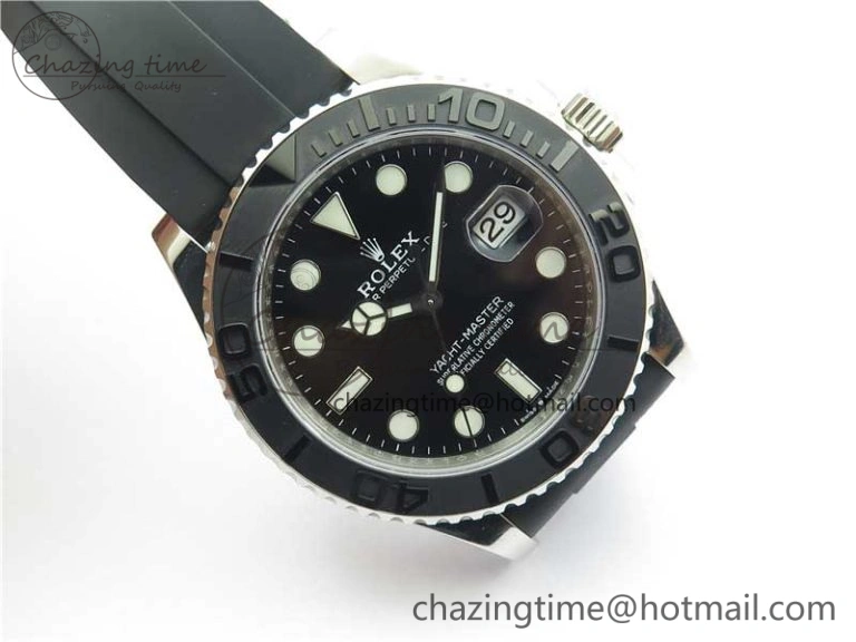 Yacht-Master 42mm 226659 VSF 1:1 Best Edition 3D Black Ceramic Bezel on Black Rubber Strap VS3235
