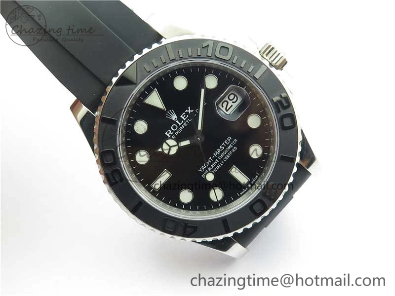 Yacht-Master 42mm 226659 VSF 1:1 Best Edition 3D Black Ceramic Bezel on Black Rubber Strap VS3235