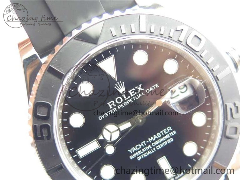 Yacht-Master 42mm 226659 VSF 1:1 Best Edition 3D Black Ceramic Bezel on Black Rubber Strap VS3235
