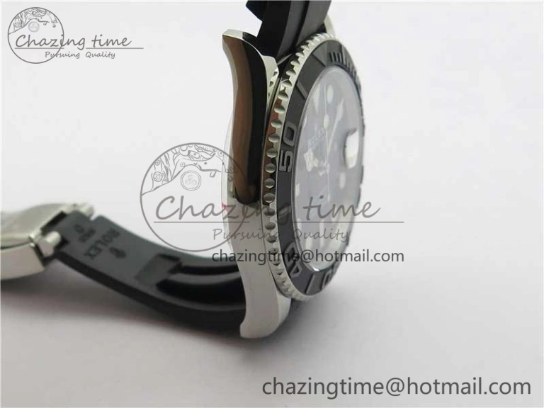 Yacht-Master 42mm 226659 VSF 1:1 Best Edition 3D Black Ceramic Bezel on Black Rubber Strap VS3235