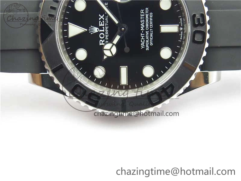 Yacht-Master 42mm 226659 VSF 1:1 Best Edition 3D Black Ceramic Bezel on Black Rubber Strap VS3235