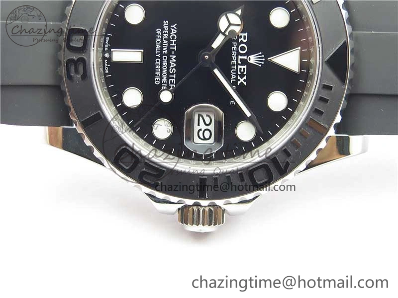 Yacht-Master 42mm 226659 VSF 1:1 Best Edition 3D Black Ceramic Bezel on Black Rubber Strap VS3235