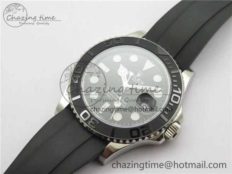 Yacht-Master 42mm 226659 VSF 1:1 Best Edition 3D Black Ceramic Bezel on Black Rubber Strap VS3235
