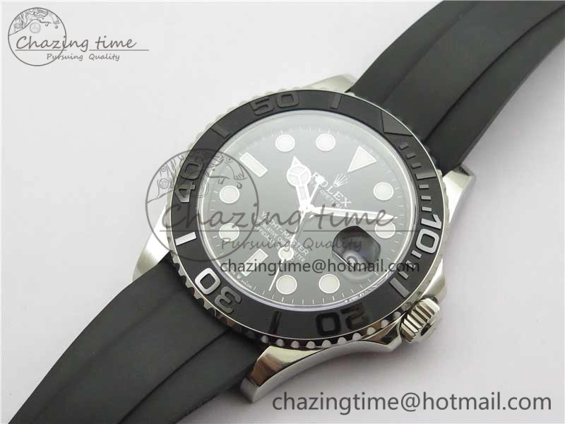 Yacht-Master 42mm 226659 VSF 1:1 Best Edition 3D Black Ceramic Bezel on Black Rubber Strap VS3235